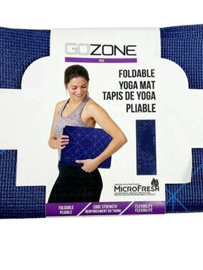 GoZone 3mm PVC Geo Printed Foldable Yoga Mat – 24" x 68”